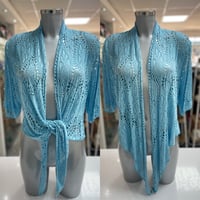 Image 1 of Crochet Floral Pattern Viscose Shurg
