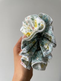 Image 2 of Double Ruffle Floral Scrunchie
