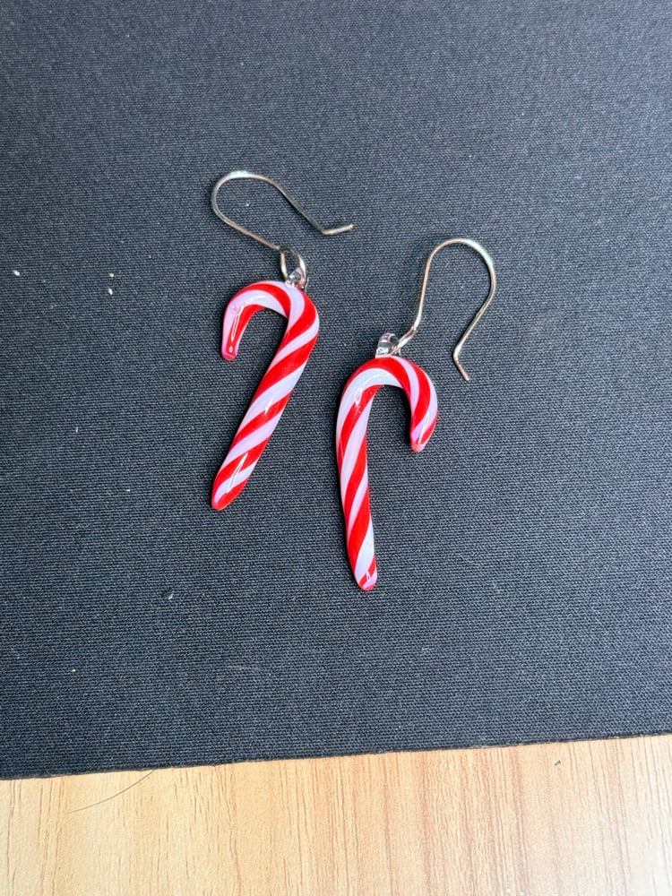 Image of Candy cane earrings 