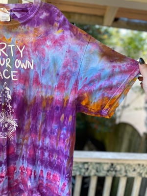 Image of XL Party At Your Own Pace Tie Dye Shirt 3