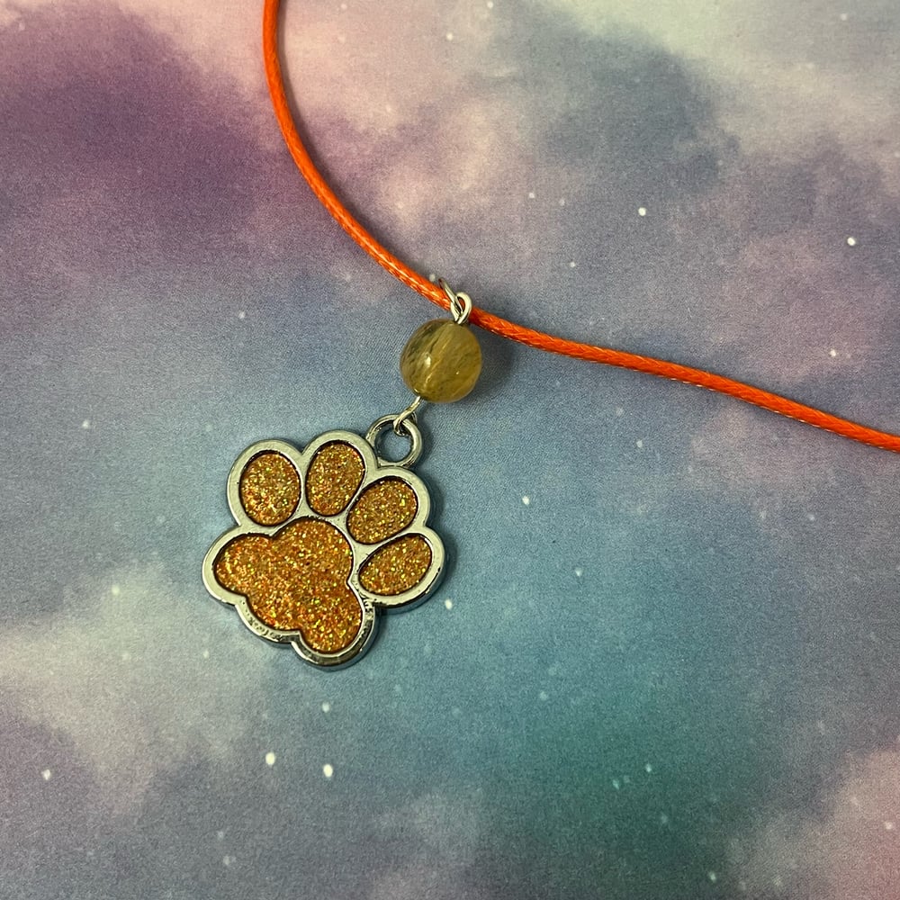 Image of Paw Print Necklace