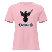 Image 4 of Women's Relaxed T-Shirt, Untamed Raven Gothic Tee