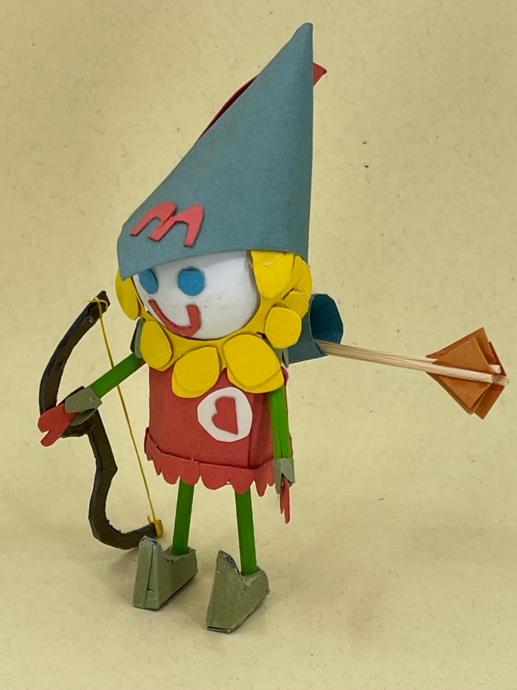 Image of the archer original paper sculpture