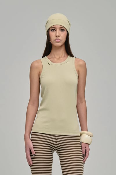 Image of GHOSTBOY - Pierce Tank (Beige)