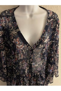 Image 9 of New Sz 18/20 Lane Bryant Sheer Floral Top #801*8