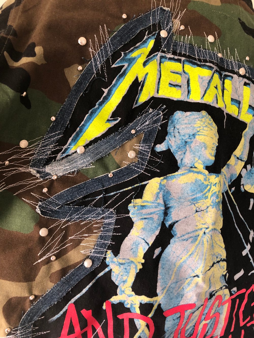 UPcycled METALLICA CAMO JACKET