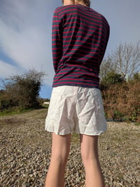 Image 3 of April wrap shorts in white cotton