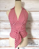 Gingham Halter Tops