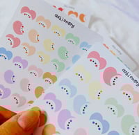 Image 2 of Blob in hearts stickers