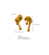 SMALL MELTING STUD EARRINGS 
