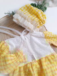Image 5 of Sitter photoshoot set | Audrey | age 12 months | yellow plaid