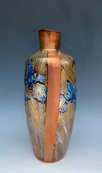 Image 2 of “Iris” flambé lustre vase - 1