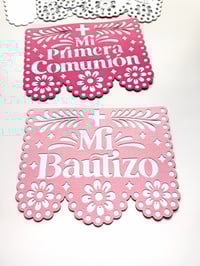 Image 1 of Papel Picado- Communion/Baptism Collection