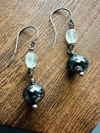 Image 13 of hematite disco ball earrings