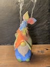 Tie-Dyed Ceramic Decorative Fishing Gnome Incense Burner