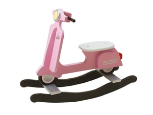 Image of Rocking Scooter Wood Pink 