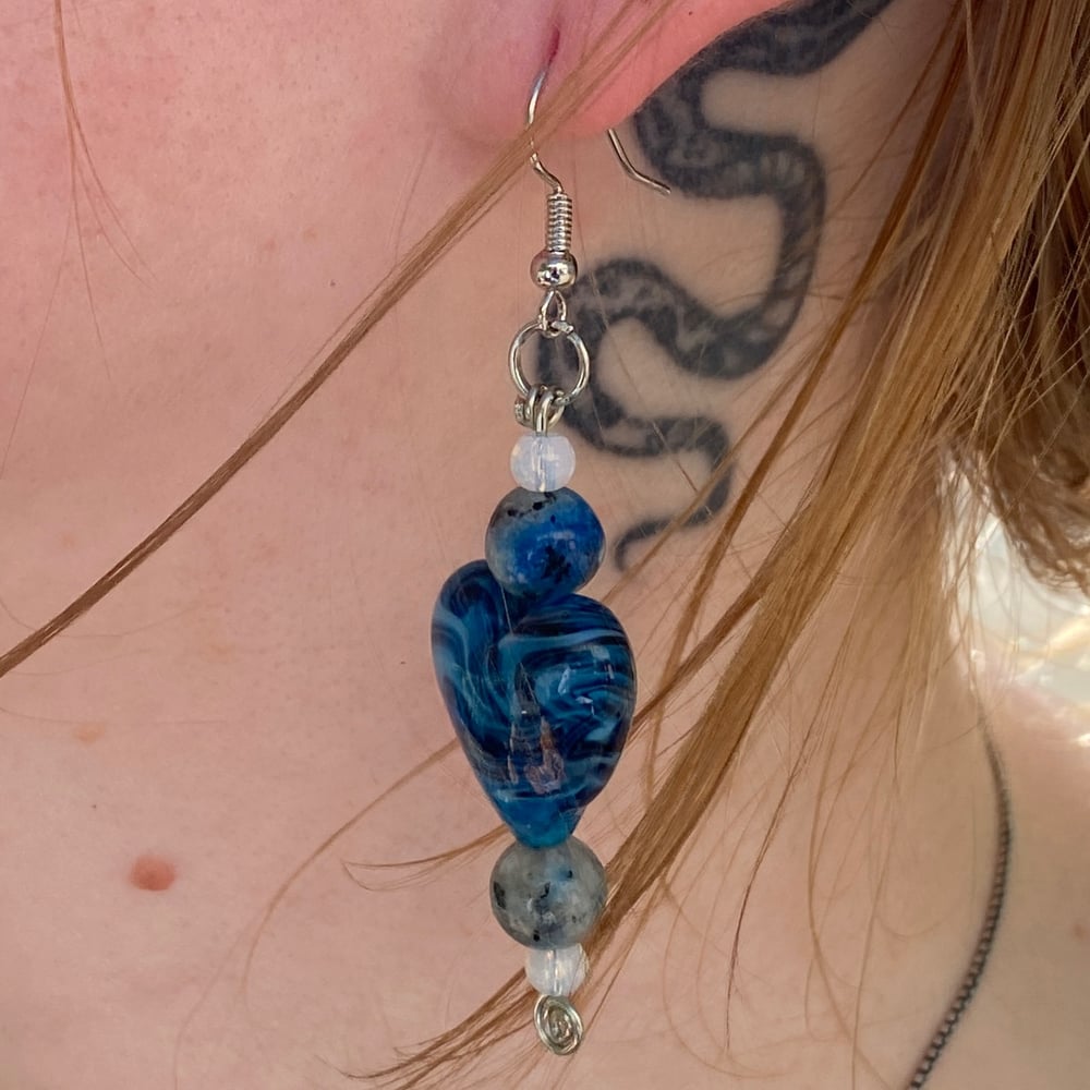 Image of heart of the sea earrings