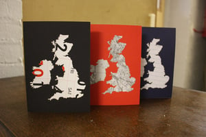 Image of UK map cards