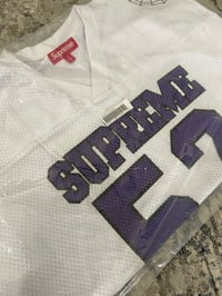 Image 4 of Supreme Spiderweb Football Jersey White