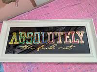 Image 1 of Absolutely - Gilded Glass piece. Free UK shipping 