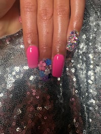 Image 11 of Short square Dream flower gel press on nails