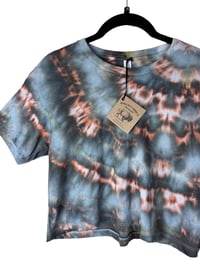 Image 3 of XS Crop Tee in Ember Ice Dye