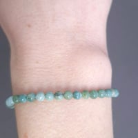 Image 5 of Bracelet ajustable jaspe vert sur cordon 
