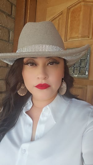 Image of Kayla Rhinestone Felt Hat