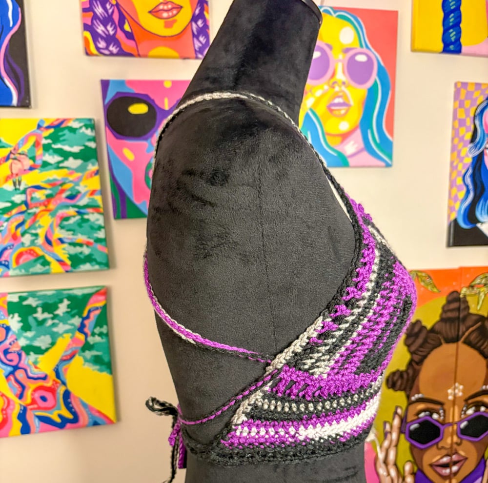 Image of Ace Pride Flag Bralette