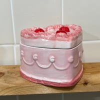 Image 1 of strawberry buttercream scented cake candle