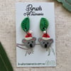 Christmas Koala Earrings