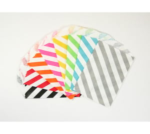 Image of SMALL DIAGONAL STRIPED FAVOR BITTY BAGS: 20
