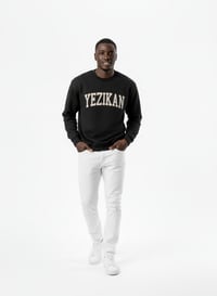 Image 4 of Yezikan Black Bold Arch Print Heavy Blend Sweatshirt 