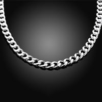 Image 3 of 925 Sterling Silver 10mm 20/22/24inches Exquisite Noble Gorgeous Charm Fashion For Men Women Chain W