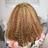 Image 2 of GLUELESS Highlight Ombre Curly 5x5" HD Lace Closure Wig (from Ashimary Hair)