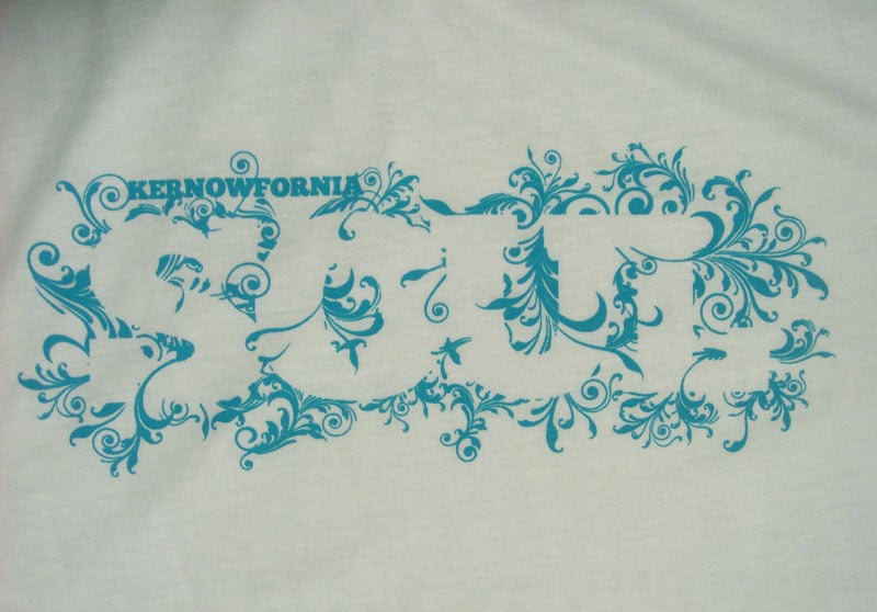 Image of Ladies & Mens - Kernowfornia SOUL: T-shirt (Pink, white or brown)