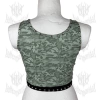 Image 3 of Slayer "Scratch Logo" Crop Top (SIZE L/XL)