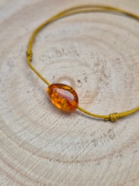 Image 1 of Bracelet cordon ambre naturelle taille adulte