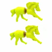 Image of 3D Neon Split Horse Earring