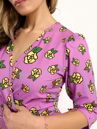 Image 3 of VESTIDO FLOR SALVAJE MORADO 
