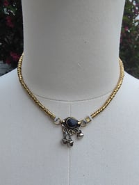 Image 2 of Festie Choker Stone bells- Black stone