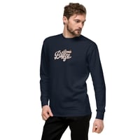 Image 1 of Large Embroidery Navy Sweatshirt