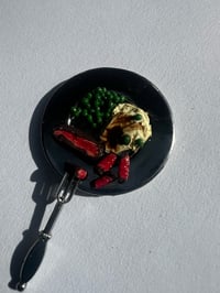 Image 3 of miniature 1:12 scale dinner plate set of 4