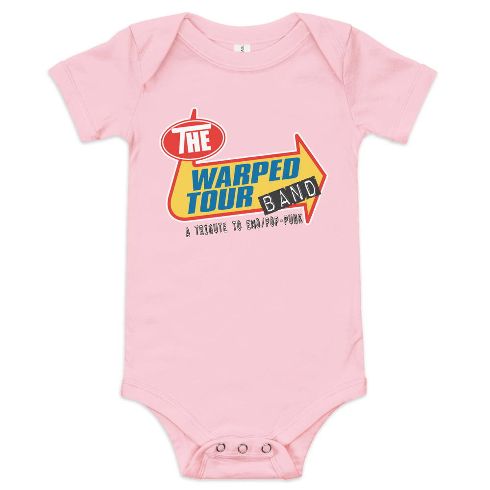 Baby short sleeve one piece (The Warped Tour Band Logo)