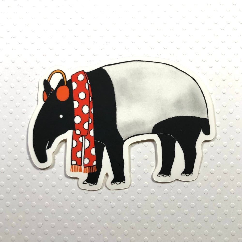 Image of winter tapir sticker
