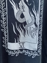 Image 3 of 'The Lovers' Custom Blockprinted Tee (M Oneshot)