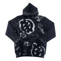 Image 1 of Villi'age Celestial  Chrome Sworvsky  Crystal  Beaded Hoodie 