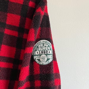 Image of Polo Ralph Lauren Plaid 1/4 Zip Fleece