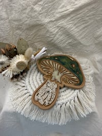 Mushroom wall hung-green