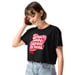 Image of Zebra Humor Cropped Tee